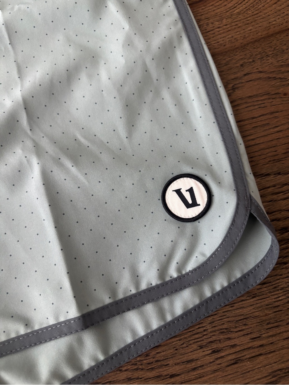 Vuori Light Mint Swim Shorts with Gray Trim - Picture 2 of 7